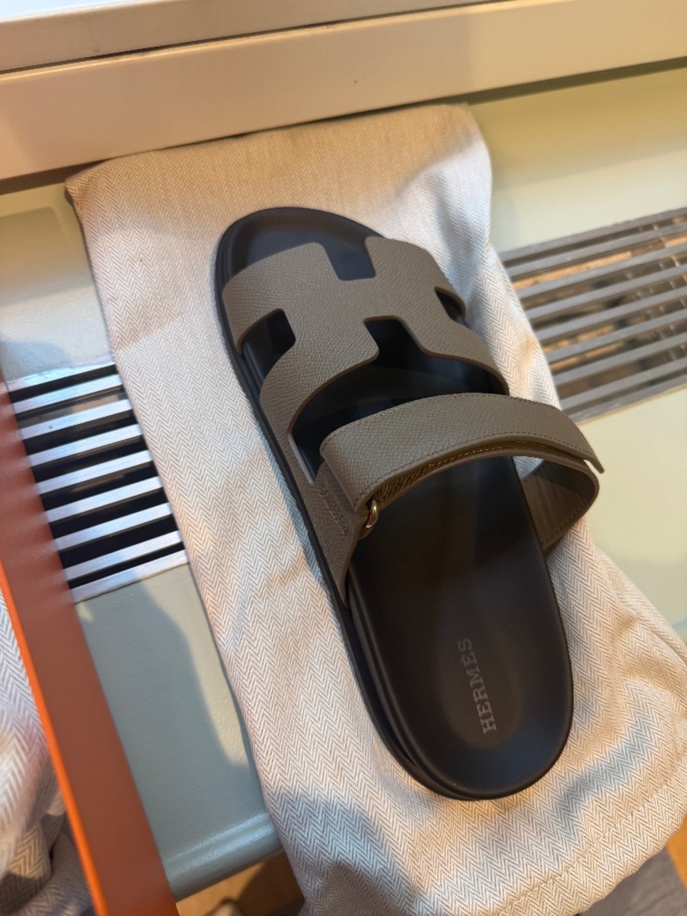 Hermes Chypre Leather Sandal size 40